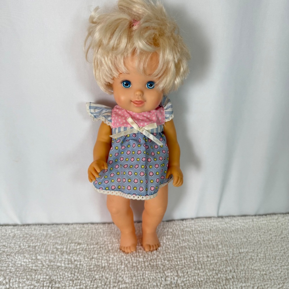VTG 90s Betsy Wetsy Doll The Classic‎ Collection Mattel Blonde Hair Blue Eyes